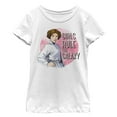 thumbnail image 1 of Girl's Star Wars Girls Run the Galaxy Cartoon  Graphic Tee White Large, 1 of 4