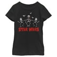 thumbnail image 1 of Girl's Star Wars Halloween Vader Skeletons  Graphic Tee Black X Small, 1 of 4