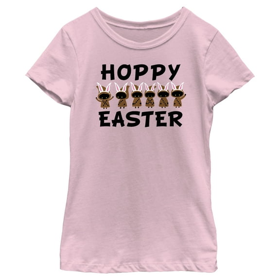Girl's Star Wars Hoppy Easter From The Jawas  Graphic Tee Light Pink Small