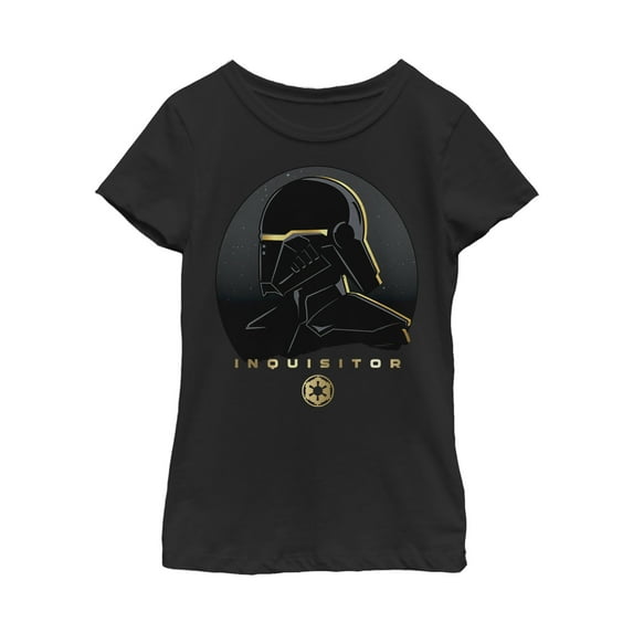 Girl's Star Wars Jedi: Fallen Order Empire's Inquisitor Graphic Tee Black Large