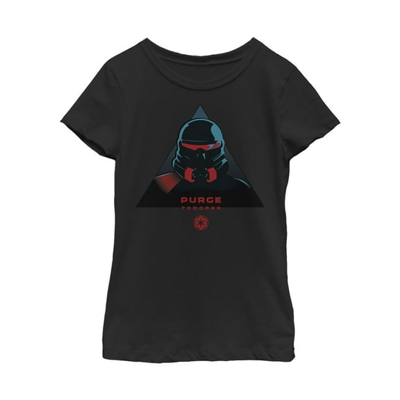 Girl's Star Wars Jedi: Fallen Order Purge Trooper Portrait  Graphic Tee Black Medium