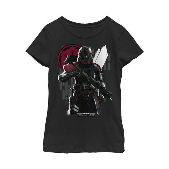 Girl's Star Wars Jedi: Fallen Order Second Sister Inquisitor Graphic Tee Black X Small