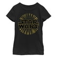 thumbnail image 1 of Girl's Star Wars Logo Burst  Graphic Tee Black Large, 1 of 3
