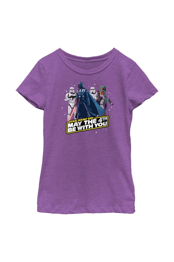 Girl's Star Wars May the Fourth Be With You Day Graphic T-Shirt