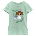 thumbnail image 1 of Girl's Star Wars Merry Leia and R2-D2  Graphic Tee Mint Large, 1 of 4