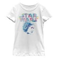 thumbnail image 1 of Girl's Star Wars Modern Princess Leia Profile  Graphic Tee White X Large, 1 of 4