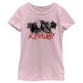 thumbnail image 1 of Girl's Star Wars: Obi-Wan Kenobi Darth Vader vs Kenobi Grayscale Cartoon  Graphic Tee Light Pink Large, 1 of 4