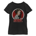 thumbnail image 1 of Girl's Star Wars Princess Leia Retro Rebel  Graphic Tee Black Large, 1 of 3