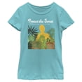 thumbnail image 1 of Girl's Star Wars Protect the Forest or Else I Will Use My Magic, C-3PO  Graphic Tee Tahiti Blue Large, 1 of 4