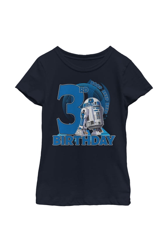 Girl's Star Wars R2-D2 3rd Birthday Graphic T-Shirt