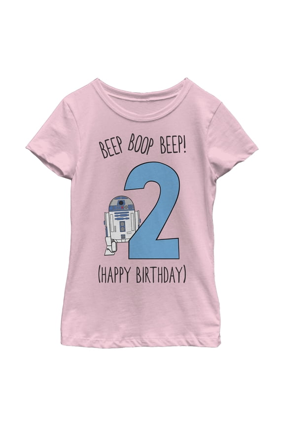 Girl's Star Wars R2-D2 Happy 2nd Birthday Graphic T-Shirt
