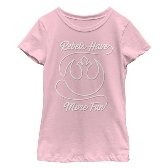 Girl's Star Wars Rebels Have More Fun Graphic Tee Light Pink Large