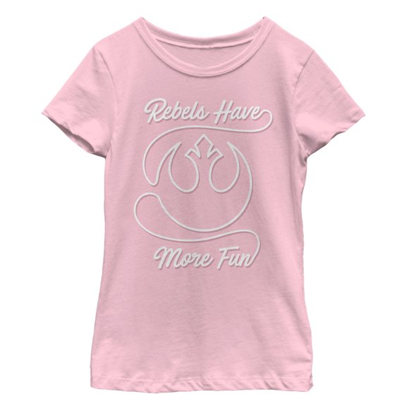Girl's Star Wars Rebels Have More Fun Graphic Tee Light Pink X Large