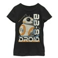 thumbnail image 1 of Girl's Star Wars Resistance BB-8 Profile  Graphic Tee Black Small, 1 of 3