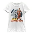 thumbnail image 1 of Girl's Star Wars Resistance Poe Dameron Helmet  Graphic Tee White Small, 1 of 4