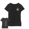 thumbnail image 1 of Girl's Star Wars Resistance Rainbow Rebel Symbol  Graphic Tee Black Medium, 1 of 3