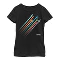 thumbnail image 1 of Girl's Star Wars Resistance Rainbow Ship Streaks  Graphic Tee Black X Small, 1 of 3