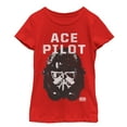 thumbnail image 1 of Girl's Star Wars Resistance Stormtrooper Helmet  Graphic Tee Red Small, 1 of 4