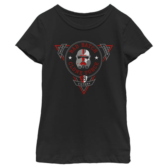 Girl's Star Wars: The Bad Batch Badge Graphic Tee Black X Small