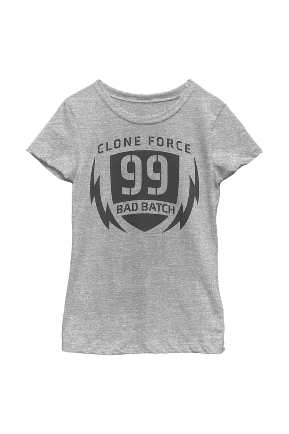 Girl's Star Wars: The Bad Batch Clone Force 99 Logo Graphic Tee Athletic Heather X Large