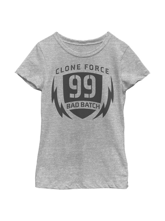Girl's Star Wars: The Bad Batch Clone Force 99 Logo Graphic Tee Athletic Heather X Small