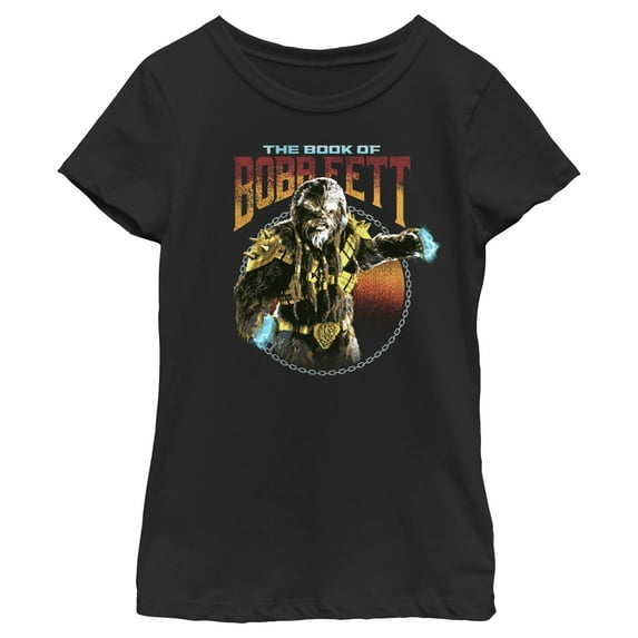 Girl's Star Wars: The Book of Boba Fett Black Krrsantan Graphic Tee Black X Large