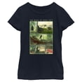 thumbnail image 1 of Girl's Star Wars: The Book of Boba Fett Grogu Force Training With Luke Skywalker  Graphic Tee Navy Blue X Large, 1 of 4