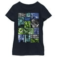 thumbnail image 1 of Girl's Star Wars: The Clone Wars Group Shot Panels  Graphic Tee Navy Blue Large, 1 of 3