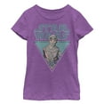 thumbnail image 1 of Girl's Star Wars The Force Awakens Rey Triangle  Graphic Tee Purple Berry Medium, 1 of 3