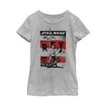 thumbnail image 1 of Girl's Star Wars The Last Jedi Rey Message  Graphic Tee Athletic Heather Large, 1 of 4