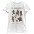 thumbnail image 1 of Girl's Star Wars: The Mandalorian Character Guidebook  Graphic Tee White Medium, 1 of 5