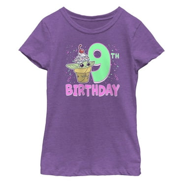 Girl's Star Wars: The Mandalorian Cupcake Grogu 9th  Graphic T-Shirt