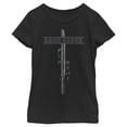 thumbnail image 1 of Girl's Star Wars: The Mandalorian Darksaber Katakana  Graphic Tee Black Small, 1 of 4