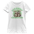 thumbnail image 1 of Girl's Star Wars: The Mandalorian Easter Grogu Egg Hunt Champion  Graphic Tee White X Small, 1 of 4