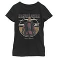 thumbnail image 1 of Girl's Star Wars: The Mandalorian Greef Karga Portrait  Graphic Tee Black Large, 1 of 4