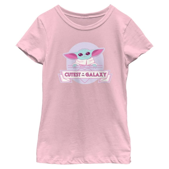 Girl's Star Wars: The Mandalorian Grogu Cutest In The Galaxy  Graphic T-Shirt