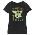 thumbnail image 1 of Girl's Star Wars: The Mandalorian Halloween So Cute It’s Scary  Graphic Tee Black X Small, 1 of 4