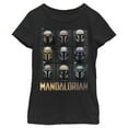 thumbnail image 1 of Girl's Star Wars: The Mandalorian Helmet Box Up  Graphic Tee Black Medium, 1 of 4