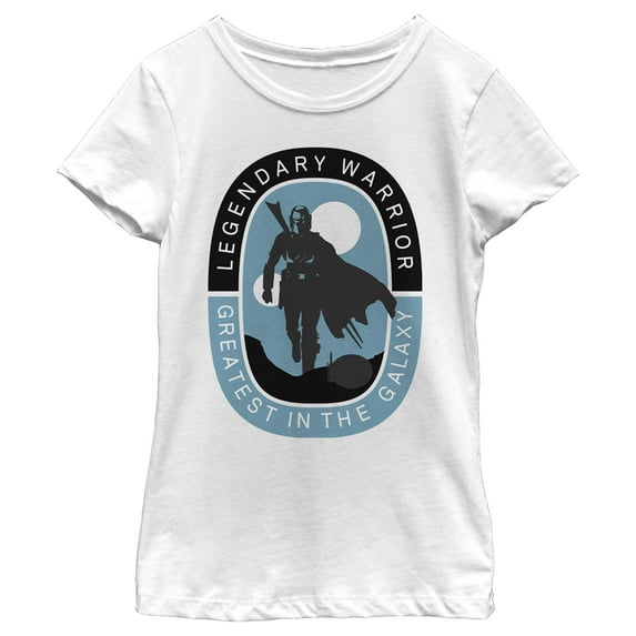Girl's Star Wars: The Mandalorian Legendary Warrior Graphic Tee White X Small