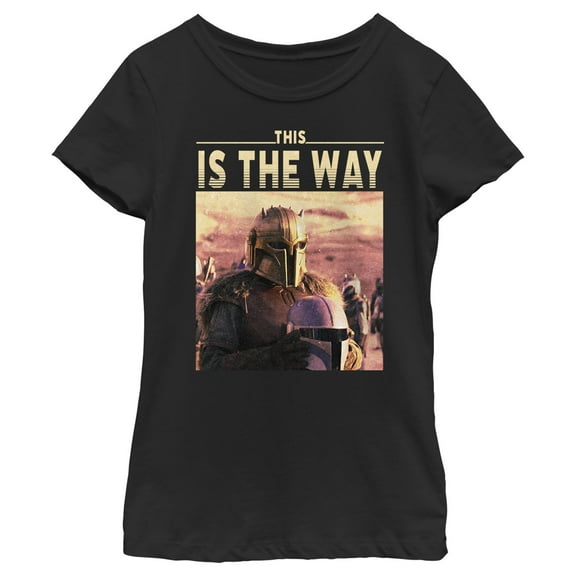 Girl's Star Wars: The Mandalorian The Armorer Time for a Fight Graphic Tee Black X Large