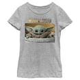 thumbnail image 1 of Girl's Star Wars: The Mandalorian The Child Bassinet  Graphic Tee Athletic Heather X Small, 1 of 5