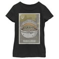 thumbnail image 1 of Girl's Star Wars: The Mandalorian The Child Cradle Graphic Tee Black Medium, 1 of 4