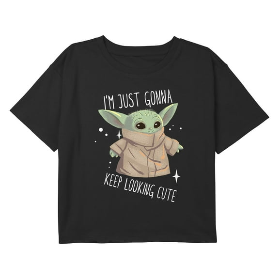 Girl's Star Wars: The Mandalorian The Child Looking Cute  Graphic T-Shirt