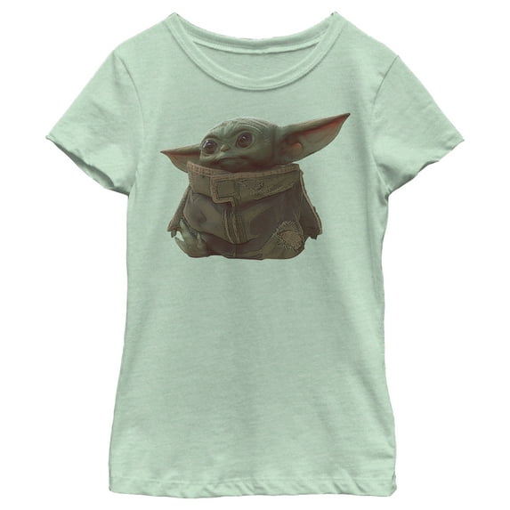Girl's Star Wars: The Mandalorian The Child Portrait Graphic Tee Mint Large