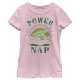 thumbnail image 1 of Girl's Star Wars: The Mandalorian The Child Power Nap Bassinet Graphic Tee Light Pink Large, 1 of 4