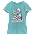thumbnail image 1 of Girl's Star Wars: The Mandalorian The Mission  Graphic Tee Tahiti Blue Large, 1 of 4