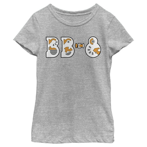 Girl's Star Wars: The Rise of Skywalker BB-8 Gear  Graphic Tee Athletic Heather Small