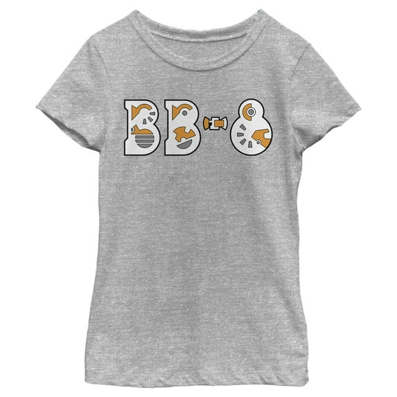 Girl's Star Wars: The Rise of Skywalker BB-8 Gear Graphic Tee Athletic Heather X Small