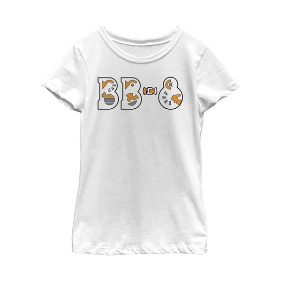 Girl's Star Wars: The Rise of Skywalker BB-8 Gear  Graphic Tee White Small
