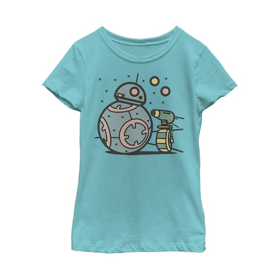 Girl's Star Wars: The Rise of Skywalker Droid Cuties Graphic Tee Tahiti Blue X Small